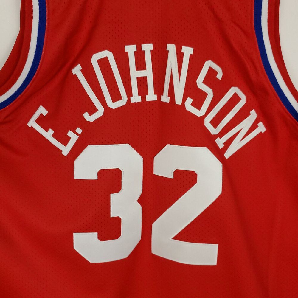 Magic Johnson Mitchell & Ness 2XL XXL Authentic NBA All-Star Jersey Red NWT - Picture 9 of 9